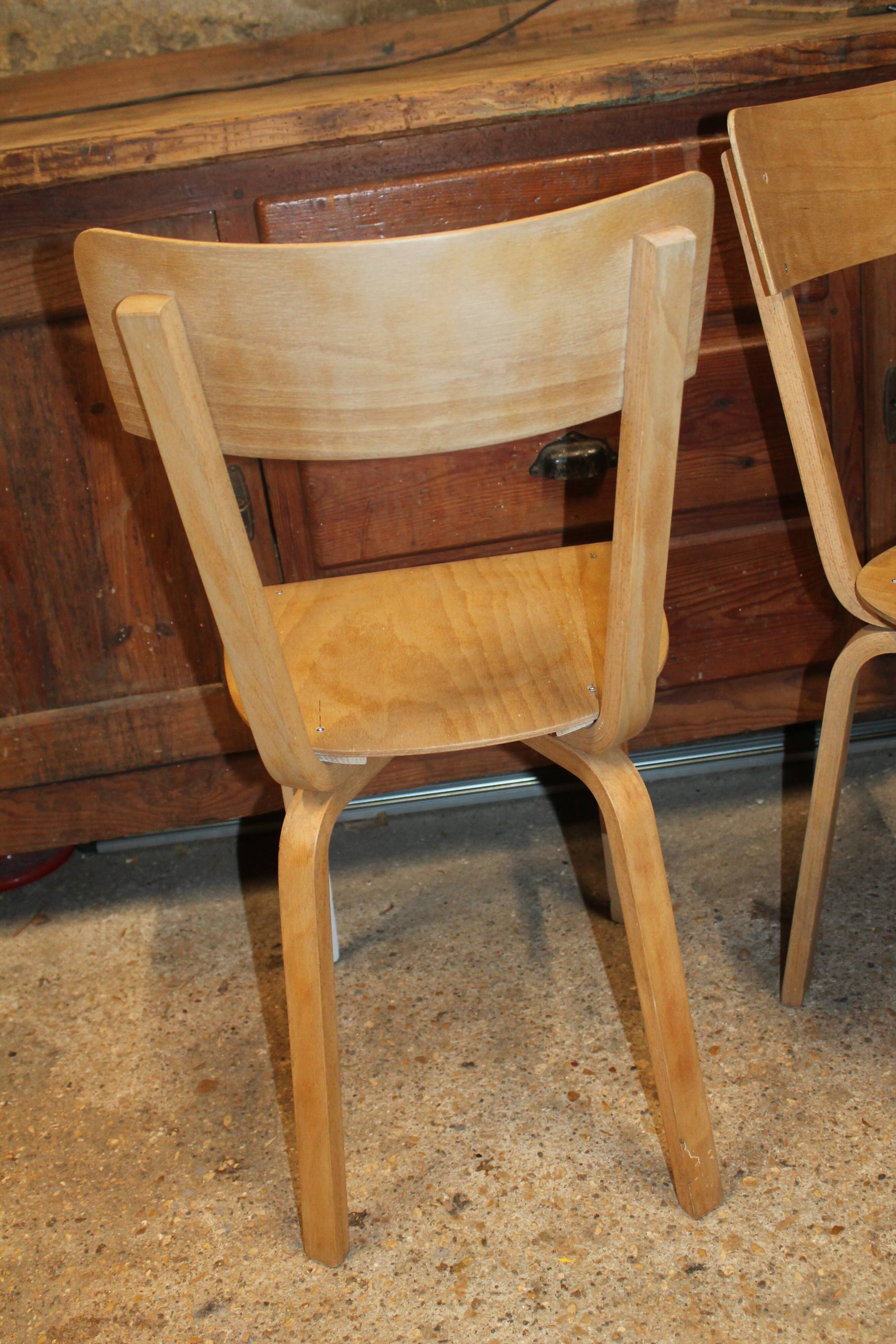 Set of two vintage LEC chairs