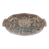 Serviteur, Coupe Centre De Table Verre Taillé - 36 x 24 cm