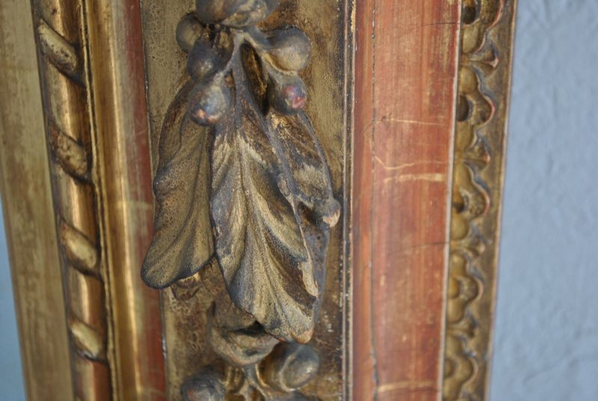 Mirror Louis XVI gilded wood ice old 109x128cm