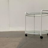 Postmodern Glass Side Table or Dessert Table