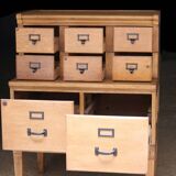 Rare: superb LEVASSEUR trade furniture (circa 1900). In solid wood.