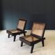 Low Modernist Folding Chairs by Pierre Jeanneret for Chandigarh, India, 1960s, Set of 2