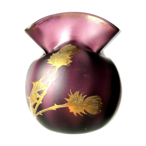 vase bourse art nouveau - violet