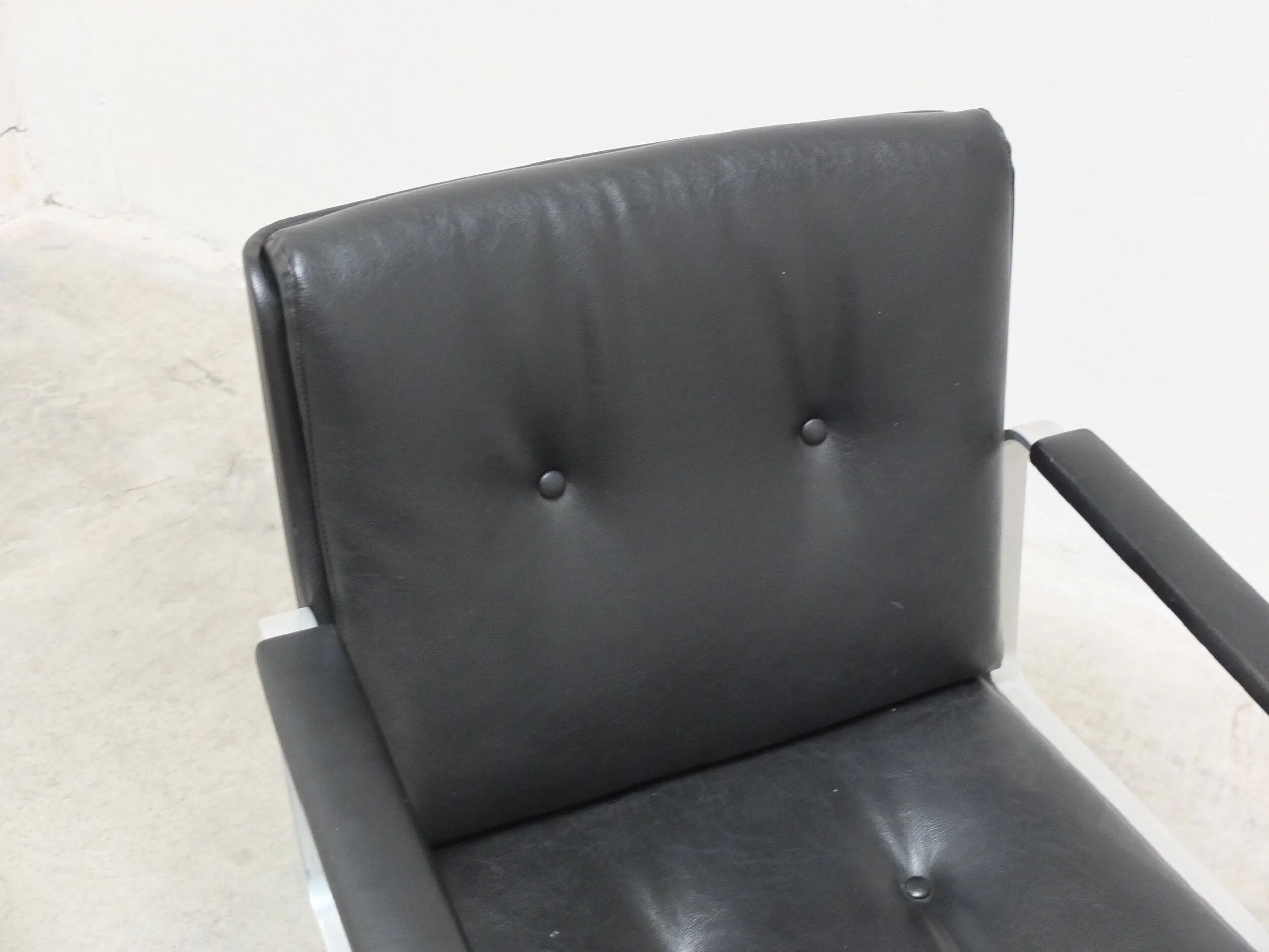 Executive leather armchair by Egon Eiermann for Wilde + Spieth, 1960s