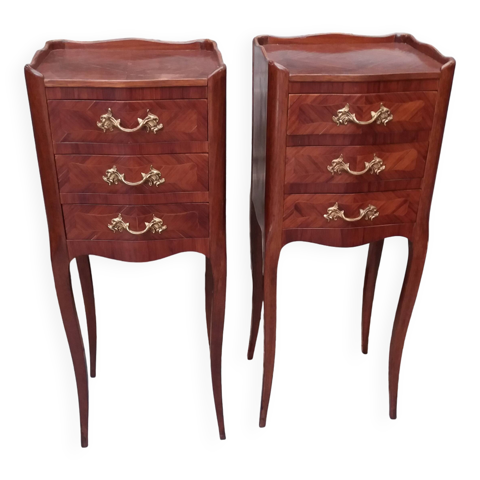 Pair of Louis XV style bedside tables