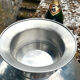 Large Aluminium Champagne Ice Bucket with Gold Tone Handles