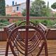 Vintage rattan magazine rack