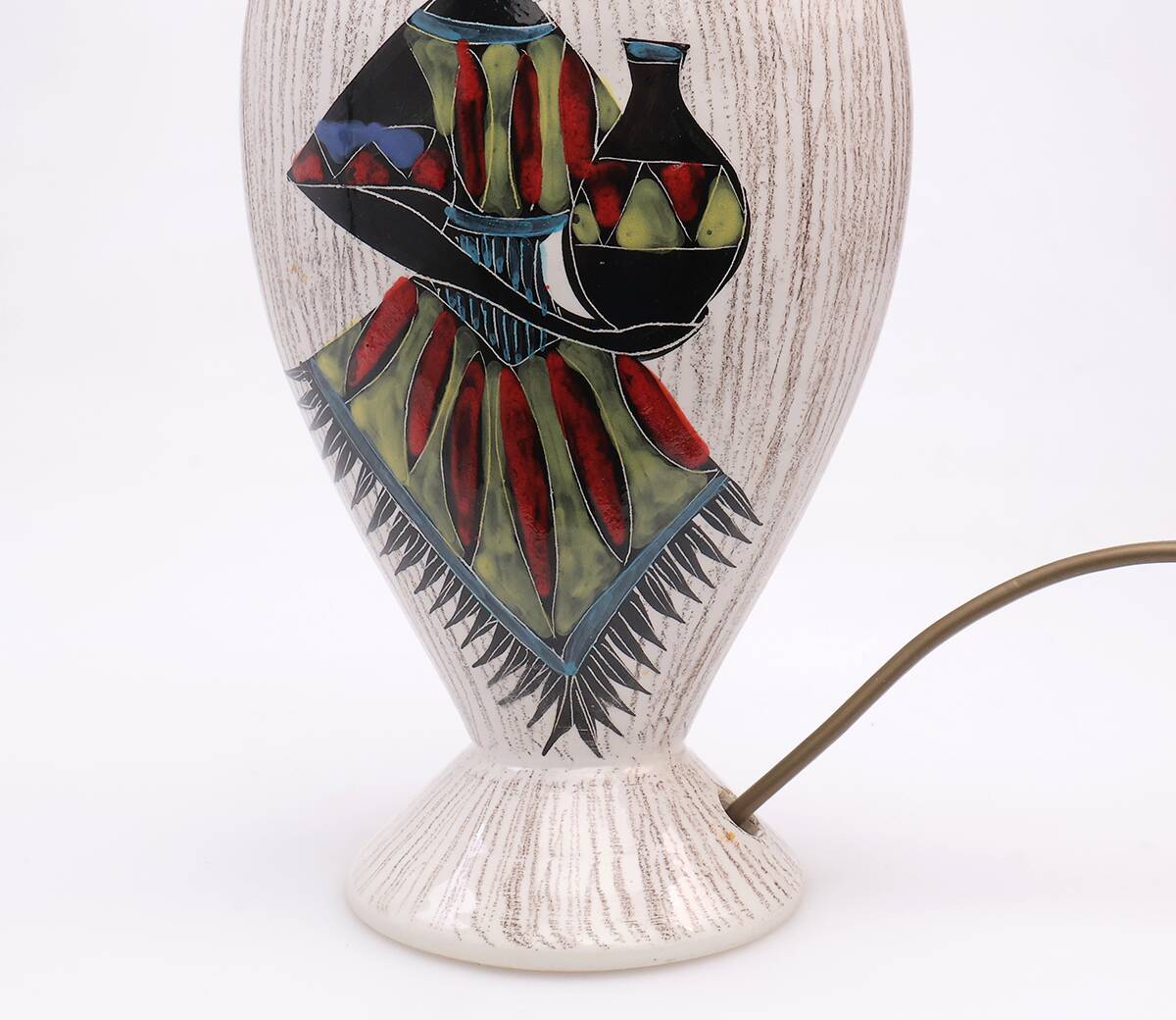 Sesto di Fiamma porcelain table lamp, Italy 1950s