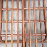 Vintage rattan pretzel sofa