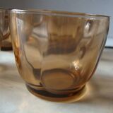 4 Vintage faceted coffee cups Duralex France