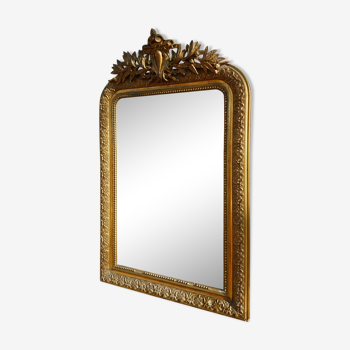 Miroir Louis Philippe doré 68x106cm