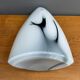 Vase en verre blanc et vert de la collection Hom de Pomax