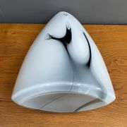 White and Green glass vase by Pomax Hom collection