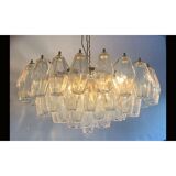 Murano glass and opalino chandelier