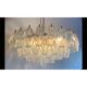 Murano glass and opalino chandelier
