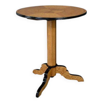 Speckled Maple Pedestal Table, Napoleon III Period – Part 2 of the 19th Century