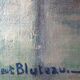 Old painting washerwomen in Brittany signed Robert Bluteau