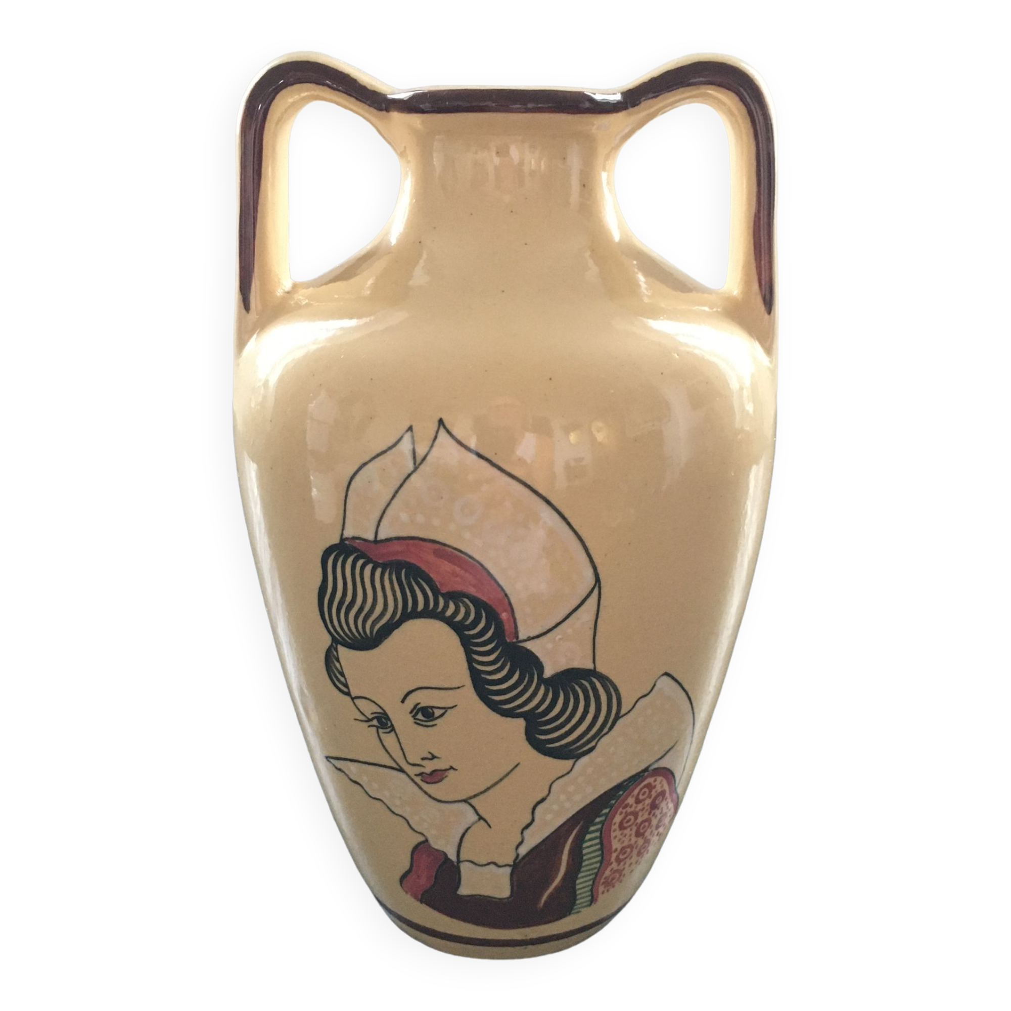 Vase signed Keraluc Quimper