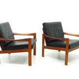 Lounge chairs by Illum Walkelsø for Niels Eilersen, 1960s