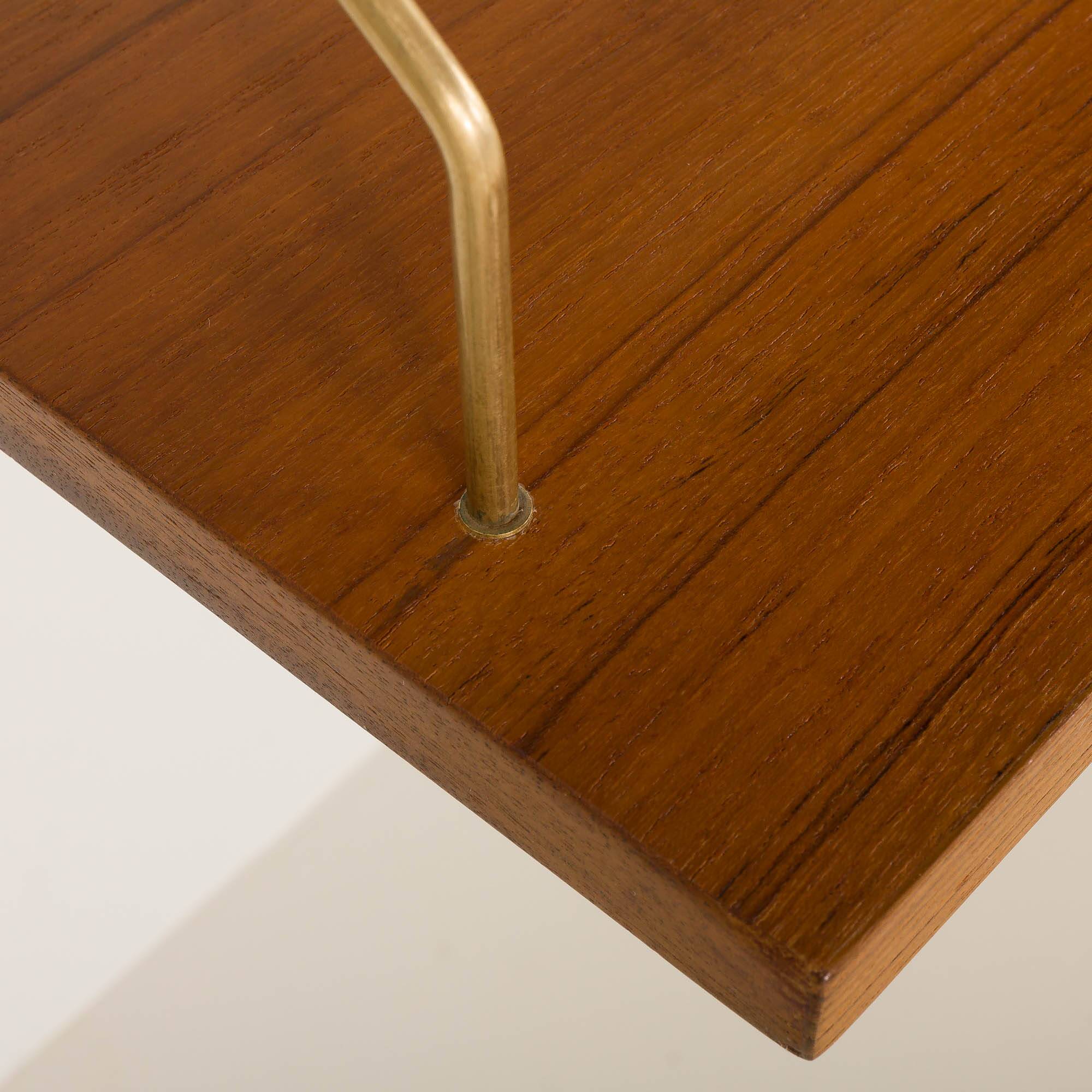Preben Sorensen two bay teak wall unit, PS systems Randers, Denmark, 1960s