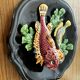 Palissy Vallauris majolica wall plate circa 1950