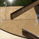 Oval glass and stainless steel table 70s