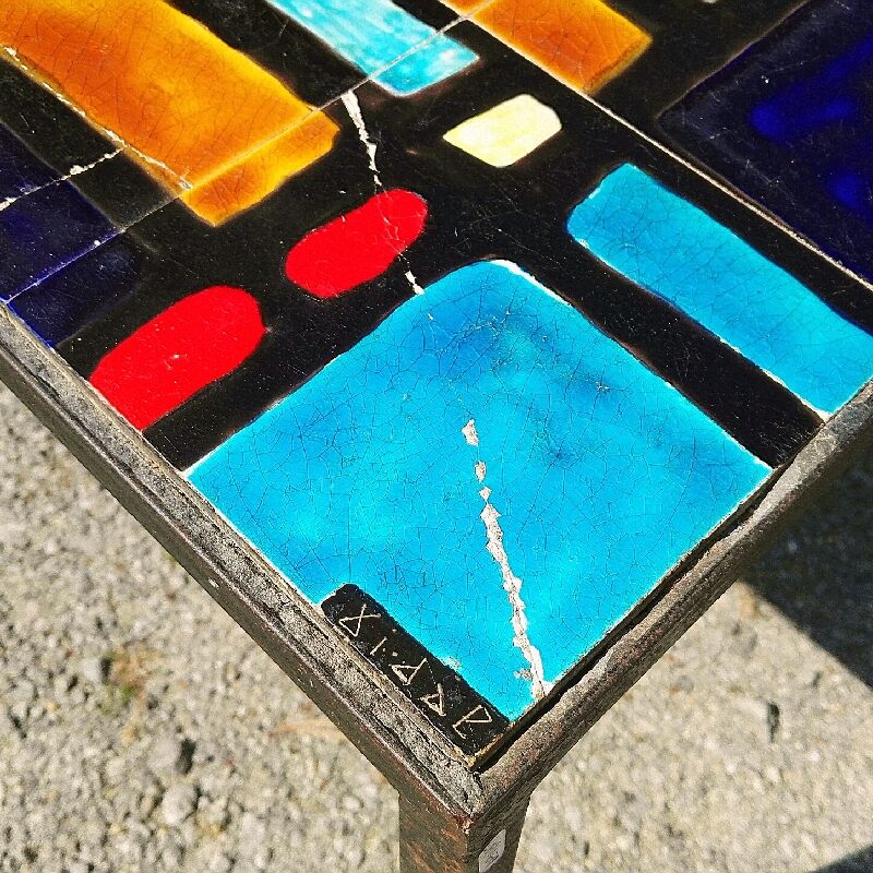 Ceramic coffee table design 50s