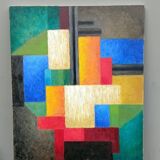 Oil painting on canvas signed Angelina Lavernia