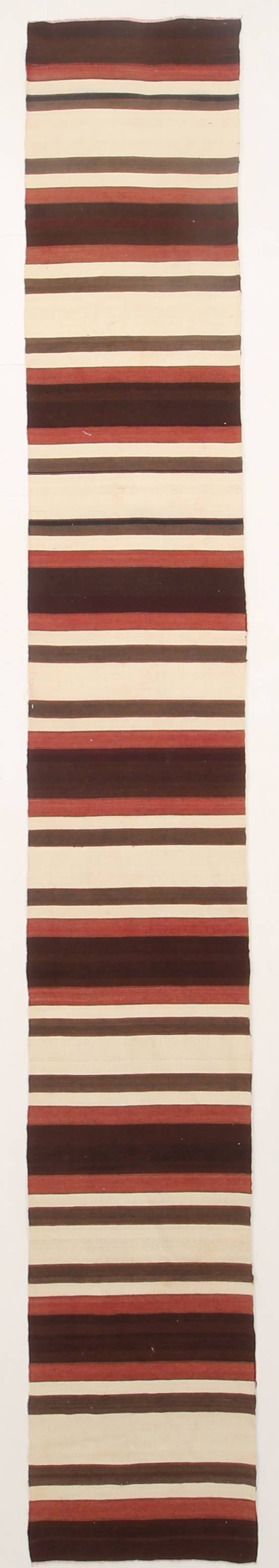 2x15 Rare Size Kilim Runner Rug, Turkish Kilim Runner, 64x457Cm