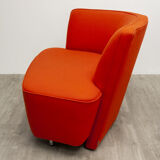 Armchair walter knoll bright red