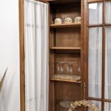 Wardrobe with vintage display case