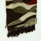 Vintage Hand Knotted Wool Tapestry 1960s