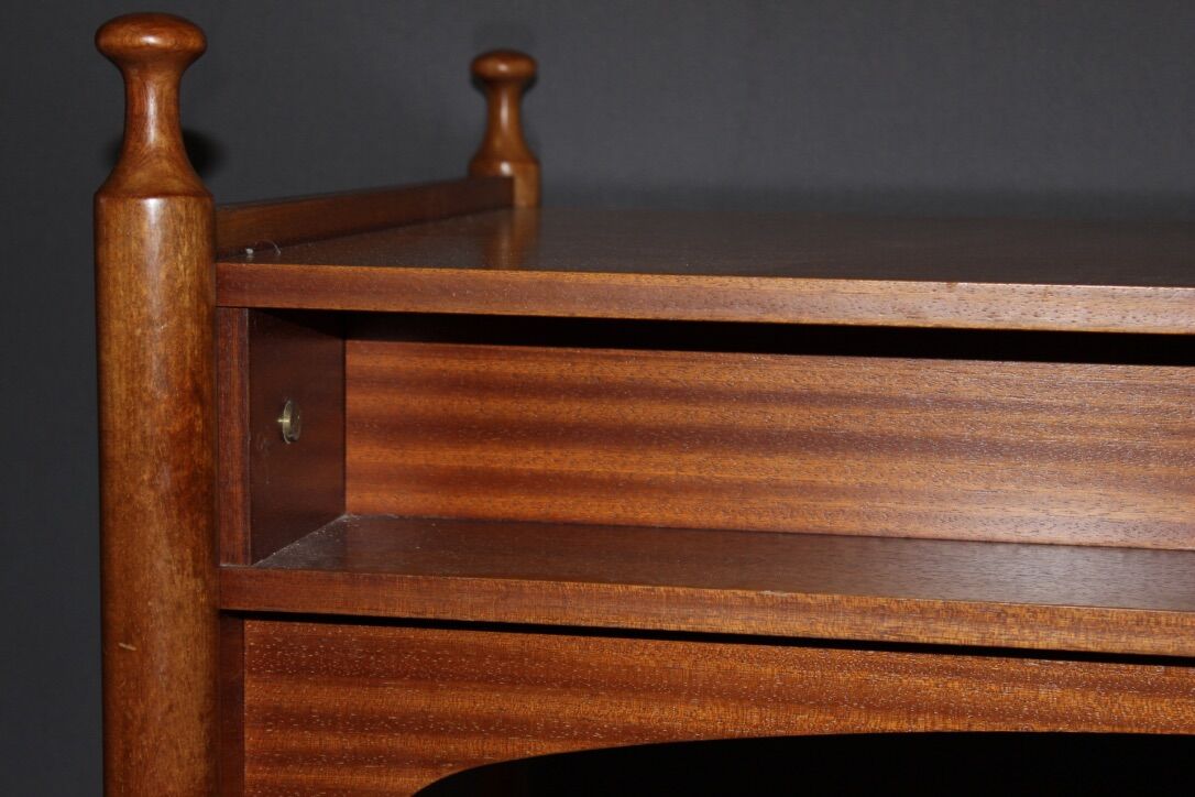 Flat Desk Three Drawers And Lacquer Maison Gauthier Around 1960