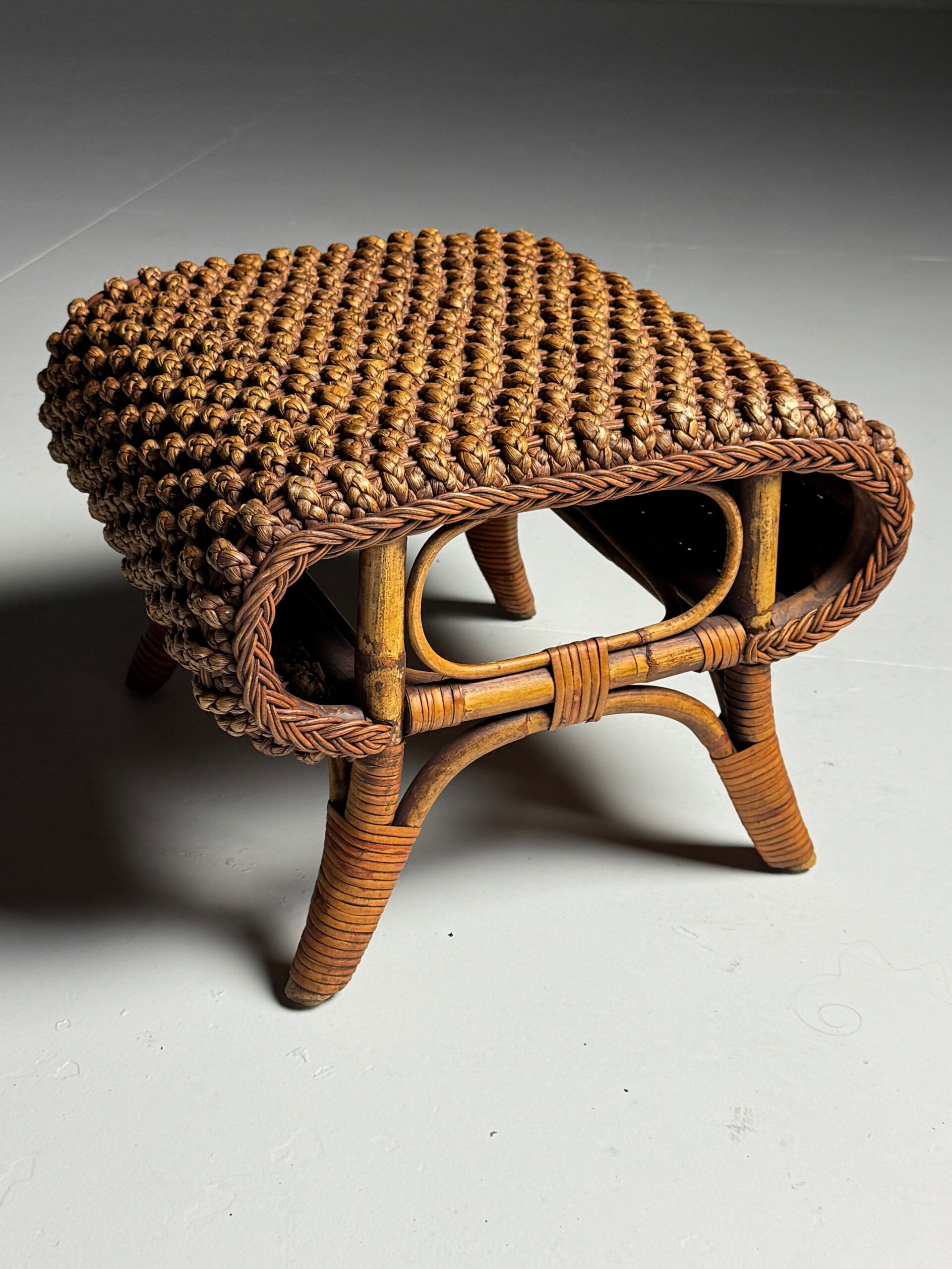 Rattan armchair 1950s vintage