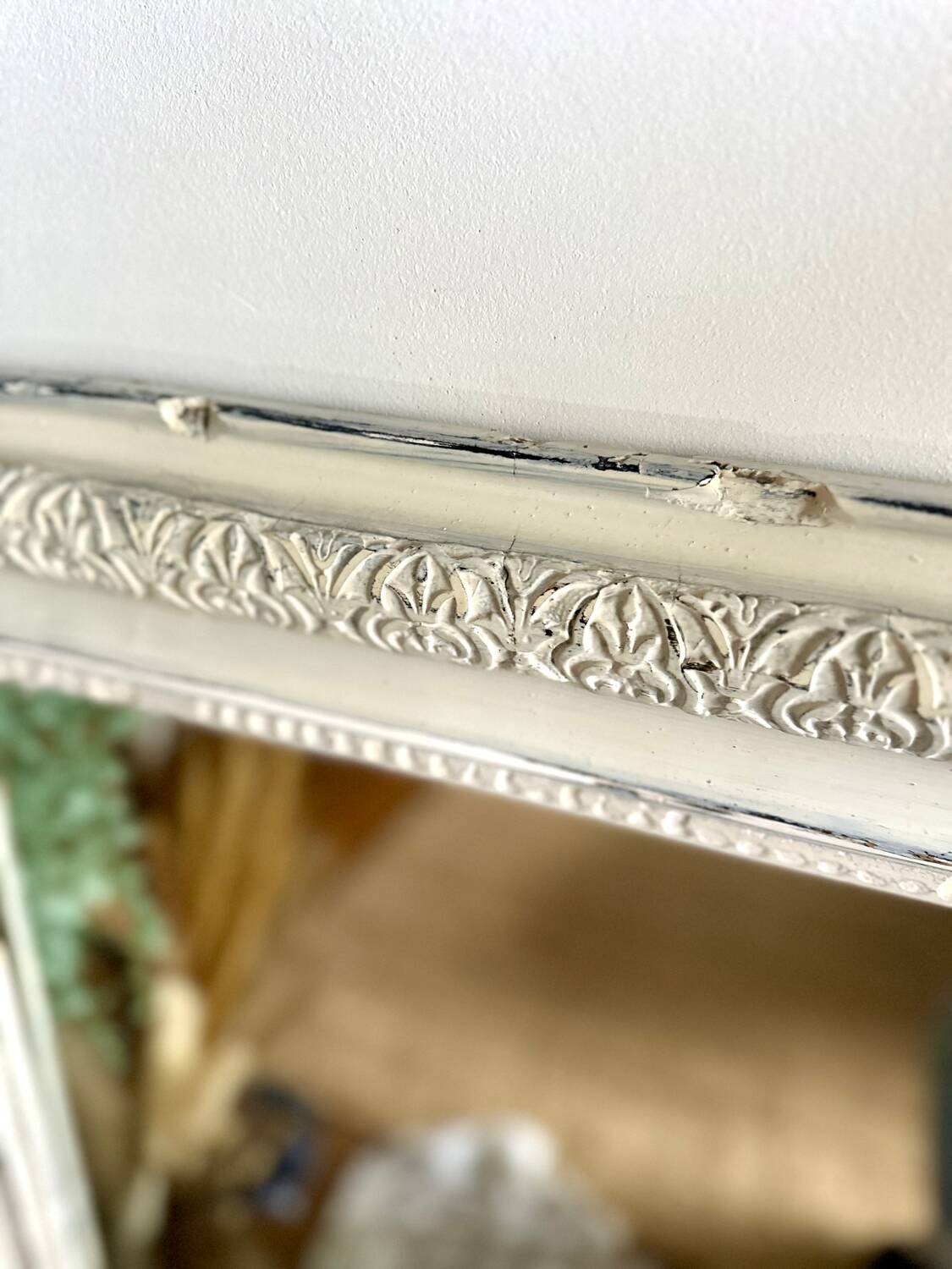 Antique Louis Philippe trumeau mirror 104 x74