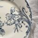 6 “Iris” Clairefontaine ironstone dessert plates