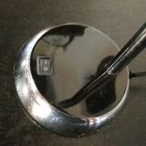 Black and chrome desk lamp in vintage metal