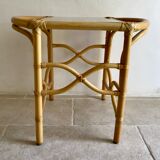 Vintage rattan side table