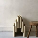 Off-white magazine rack by Giotto Stoppino for Kartell, Italy 1970s