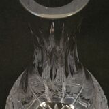 Carafe 1 liter in carved bohemian crystal chiseled