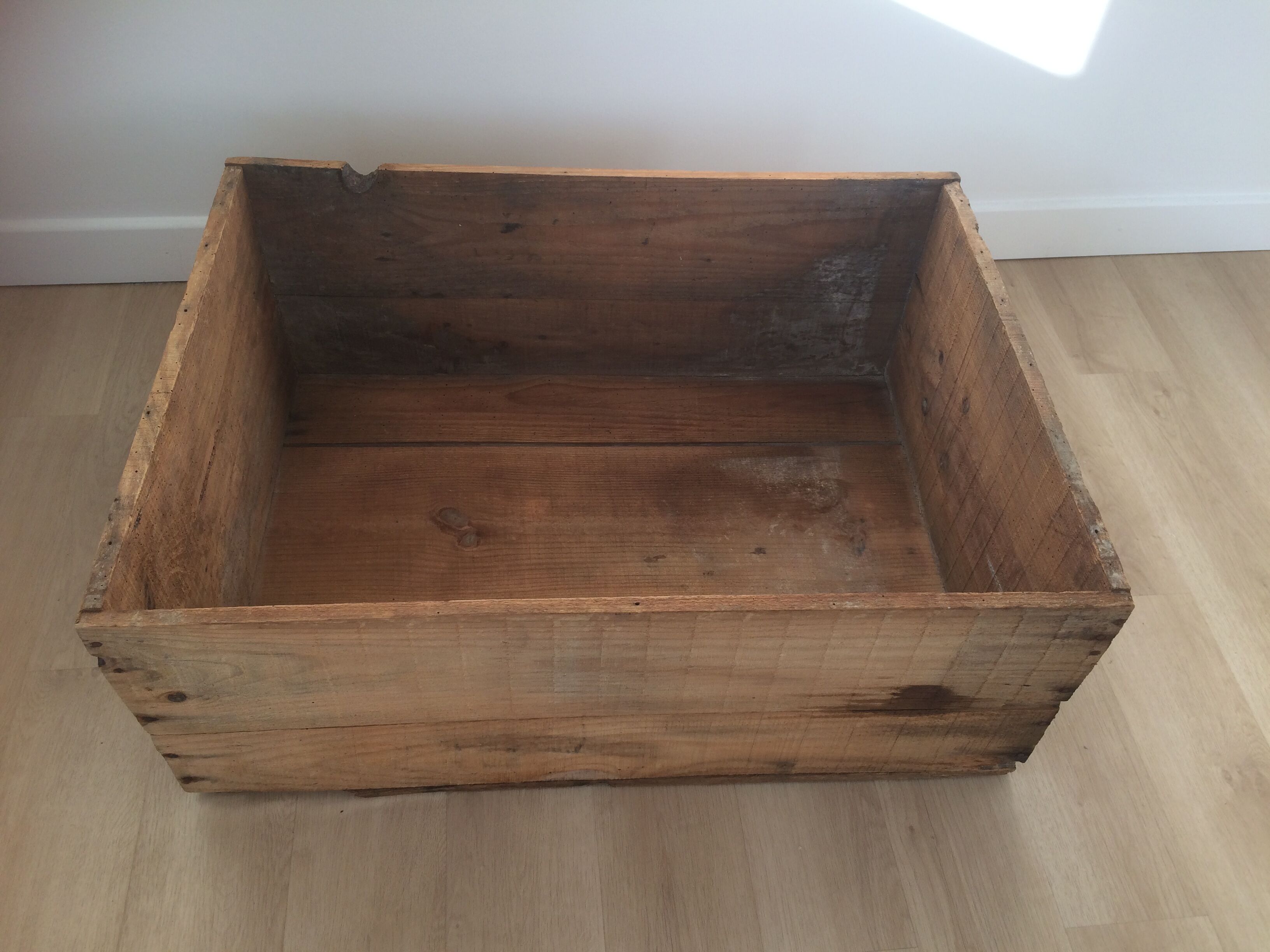Wooden post-war crate