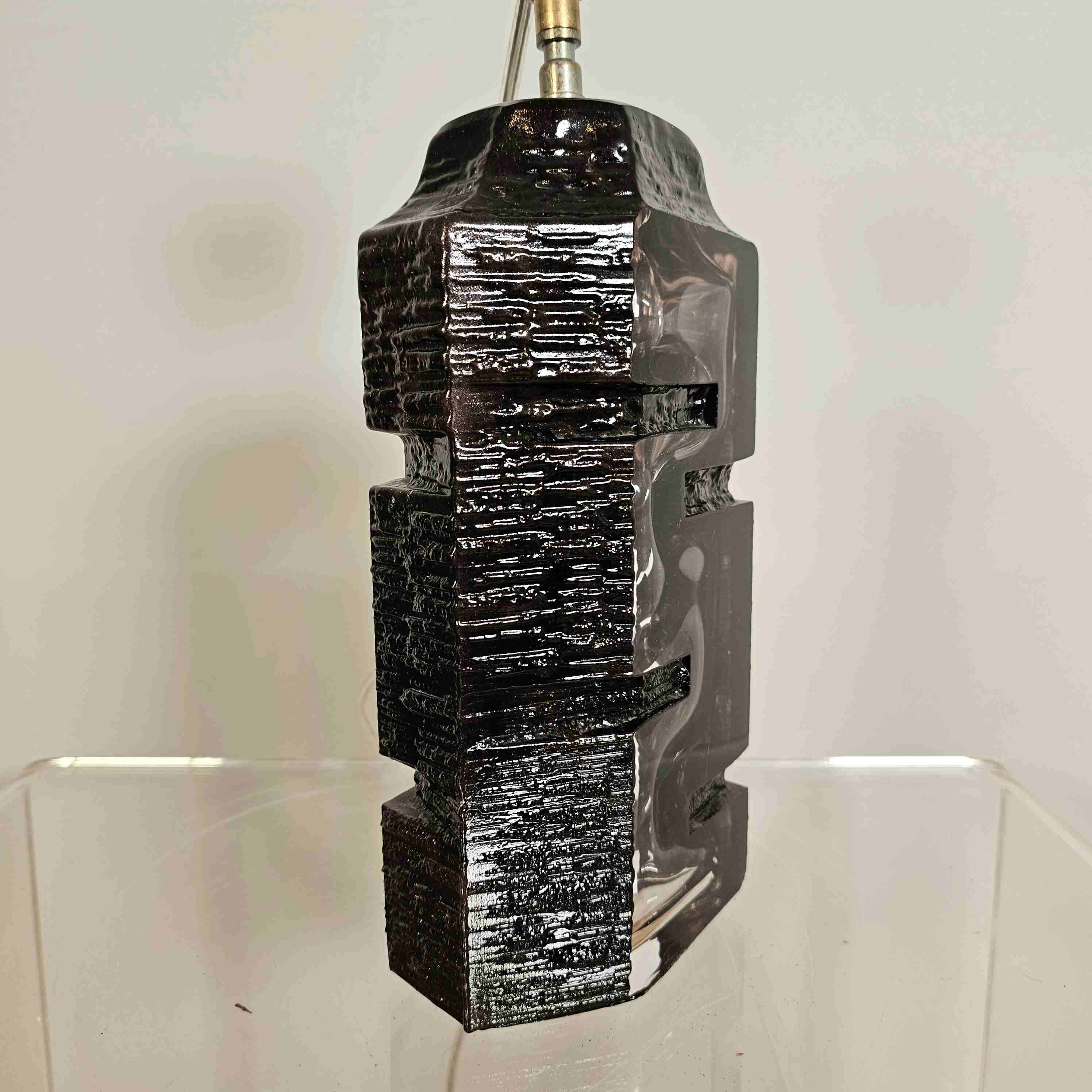 Daum, argos model crystal lamp base, circa 1970