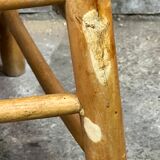 Paillé armchair in natural wood 1980