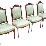Quatre chaises de style rocaille, France.