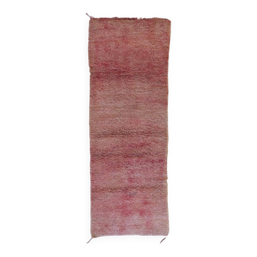 Tapis de couloir rose