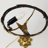 Bronze art nouveau lamp