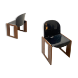 Pair of chairs of Afra and Tobia scarpa model dialogo