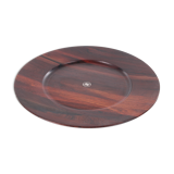 Vintage Rosewood large wooden bottom plate Denmark, 1960s