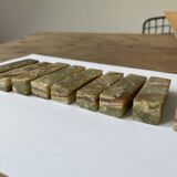 Set of 9 cutlery holders in Jade