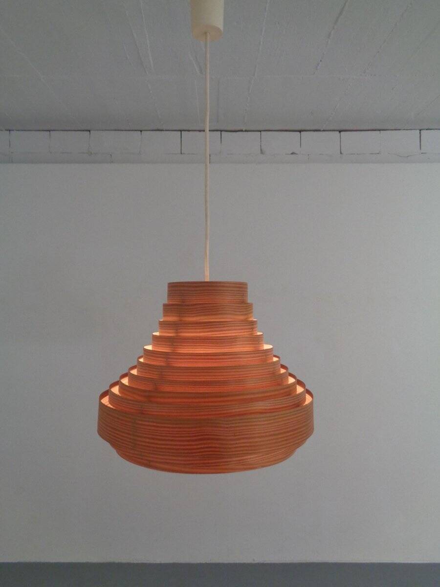 Wooden Lamella Ceiling Lamp by Hans-Agne Jakobsson for Hans-Agne Jakobsson AB Markaryd, 1960s